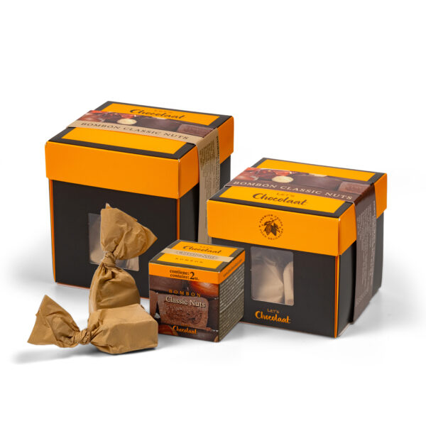 Cubo Bombón Praliné Classic Nuts