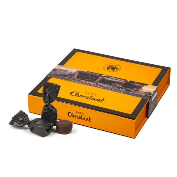 Estuche 150gr Bombón Praliné Dark Issimo