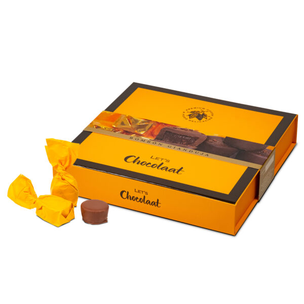 Estuche 150gr Bombón Praliné Gianduja