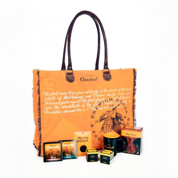 Tote bag Lets Chocolaat Criollo Yellow