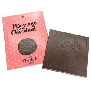 Let's Chocolaat Tableta Message in a Chocolaat Dark - 51% cacao