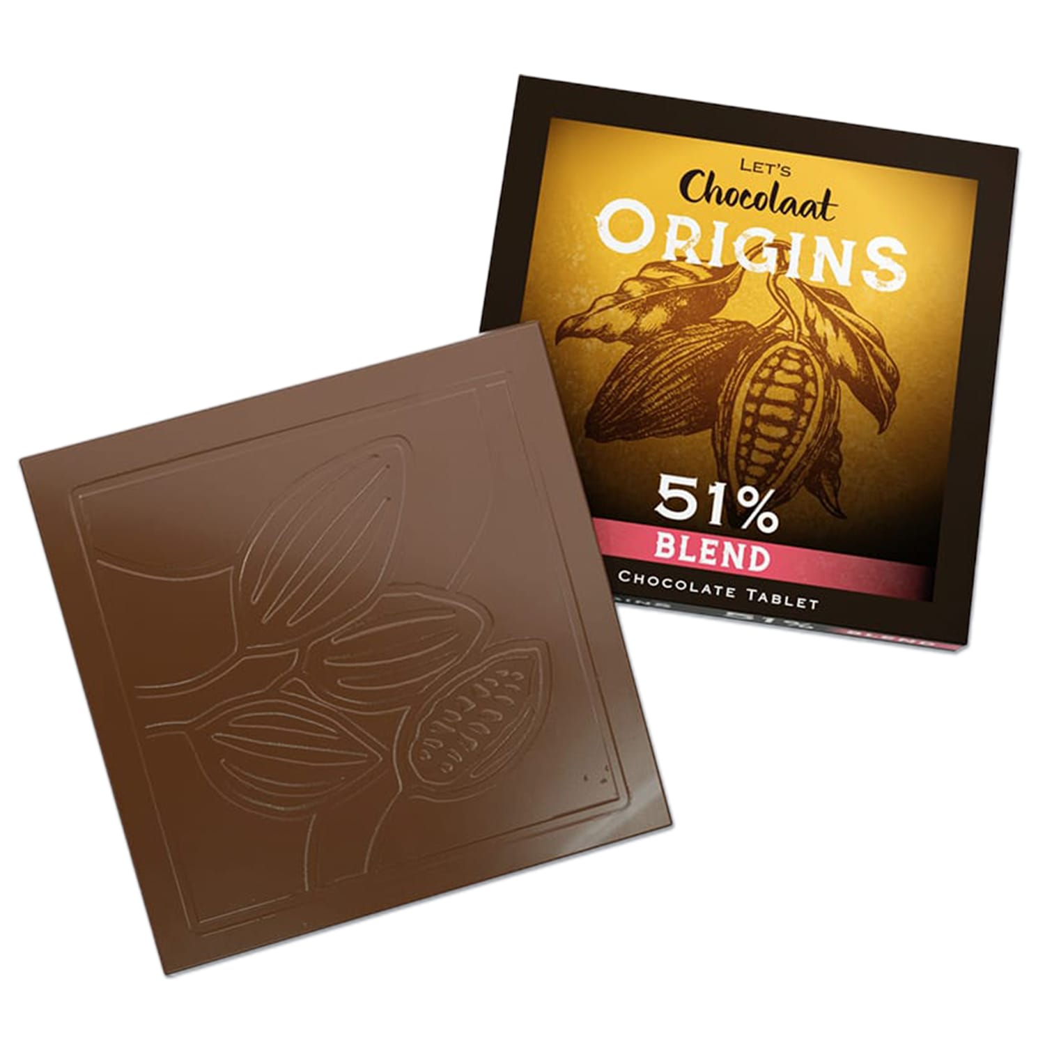Let's Chocolaat Tableta Origins Dark - 51% cacao