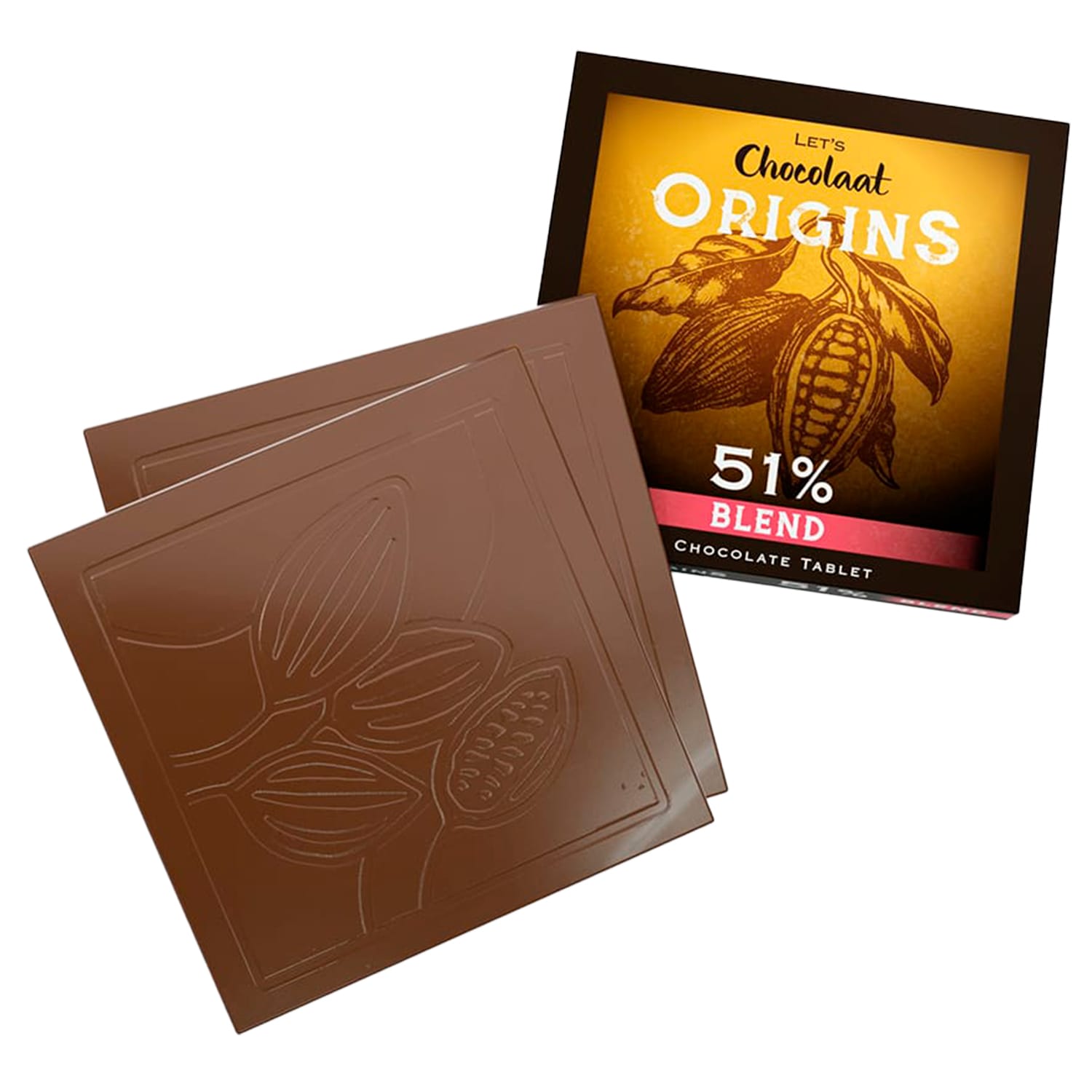 Let's Chocolaat Tableta Origins Dark - 51% cacao