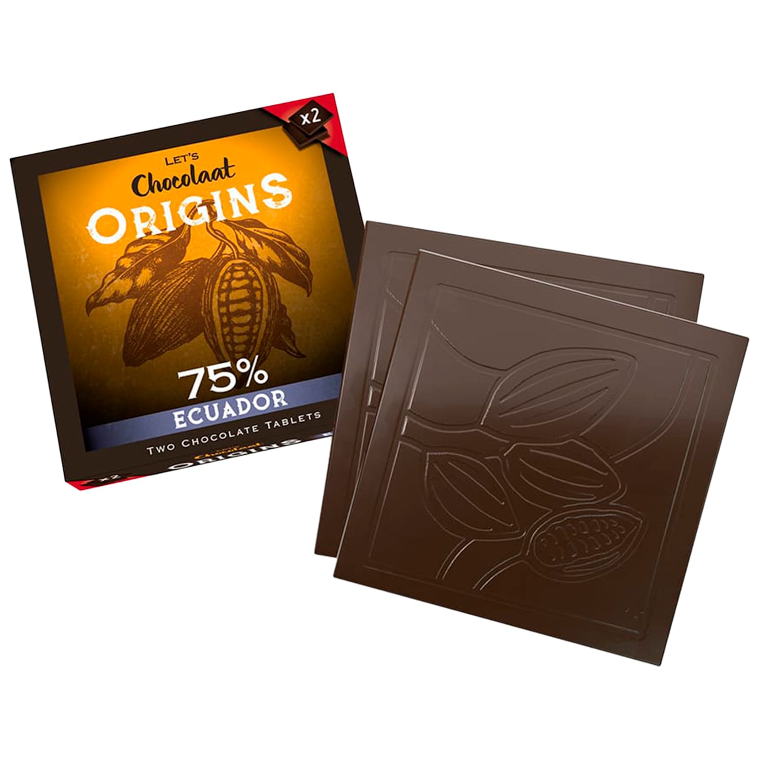 Let's Chocolaat Tableta Origins Ecuador - 75% cacao