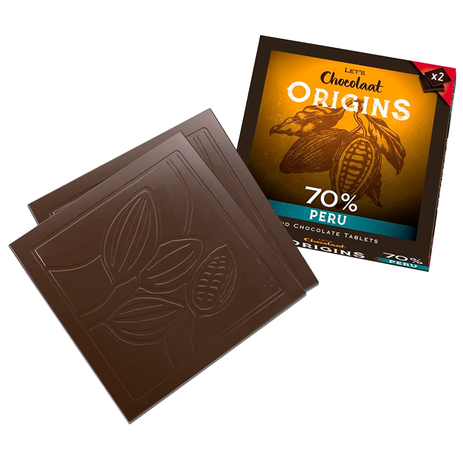 Let's Chocolaat Tableta Origins Perú - 70% cacao
