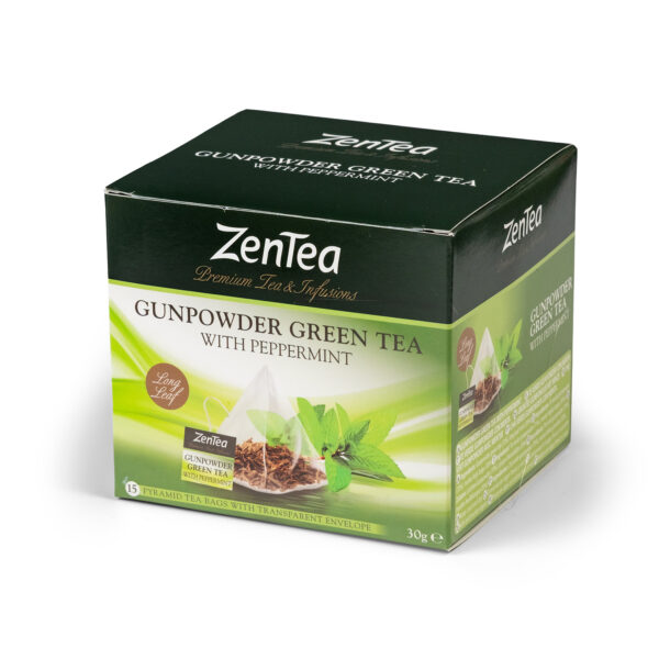Té Verde Gunpowder with Peppermint - 15 sobres - Imagen 3