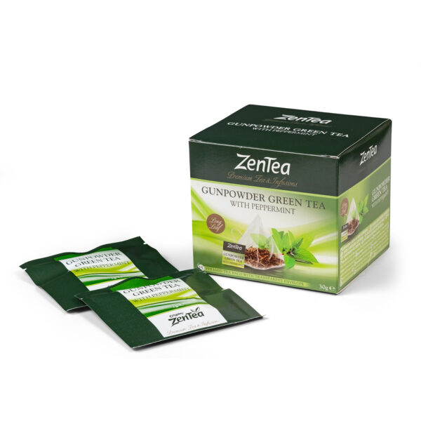 Té Verde Gunpowder with Peppermint - 15 sobres - Imagen 2