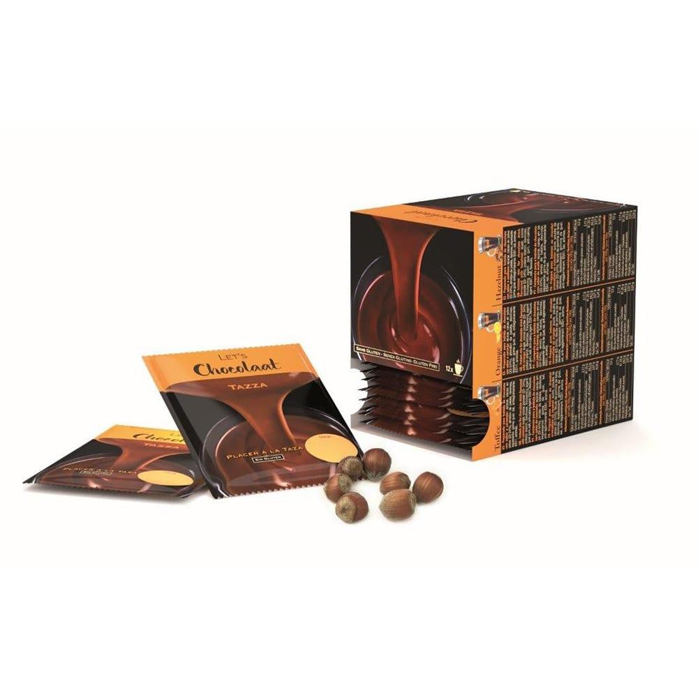 Hazelnut drinking chocolate – box of 12 sachets