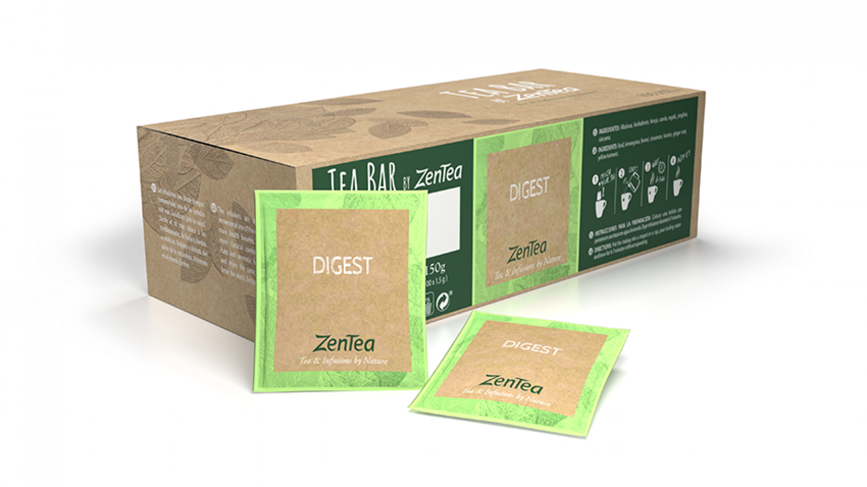 Zentea Wellness Digest Infusion – 100 Tea Bags