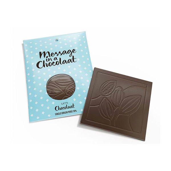 Message in a Chocolaat 70% cocoa Peru bar