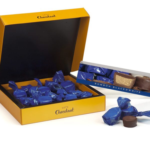 150g Box of Black & White Praline Chocolates
