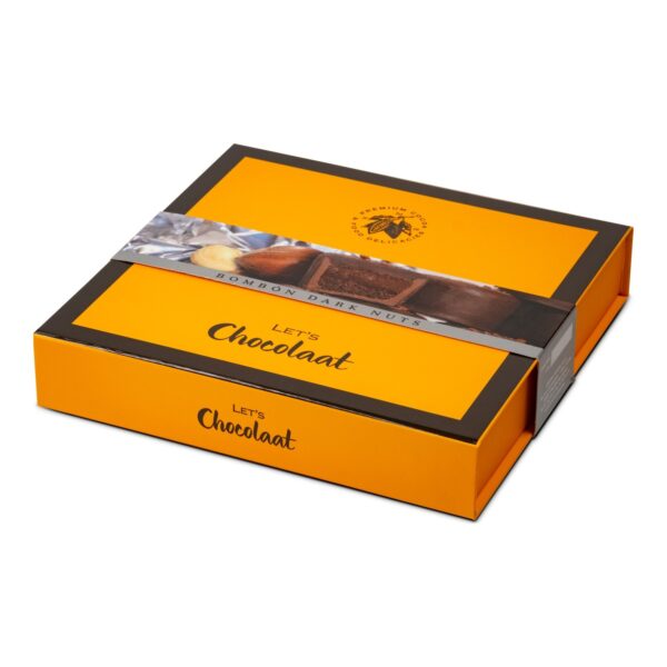 Estuche 150gr Bombón Praliné Dark Nuts
