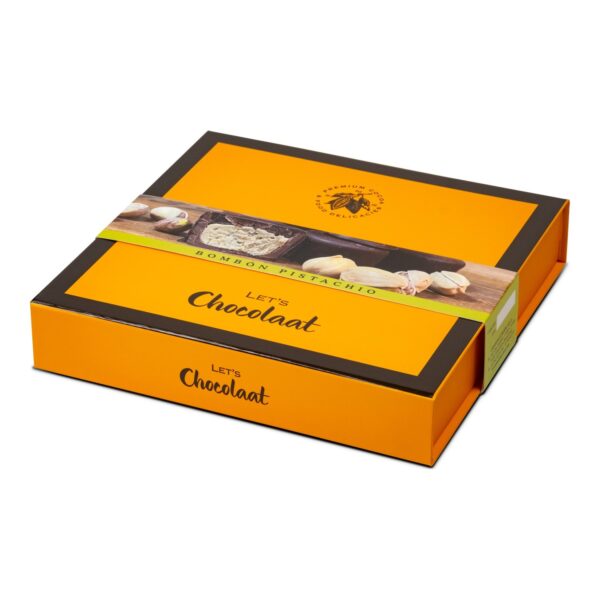 Estuche 150gr Bombón Praliné Pistacho